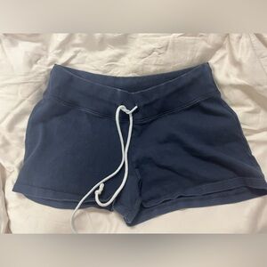 Brandy navy mini low Rainey rise shorts